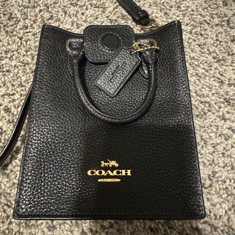 Coach Black Leather Women's Bag